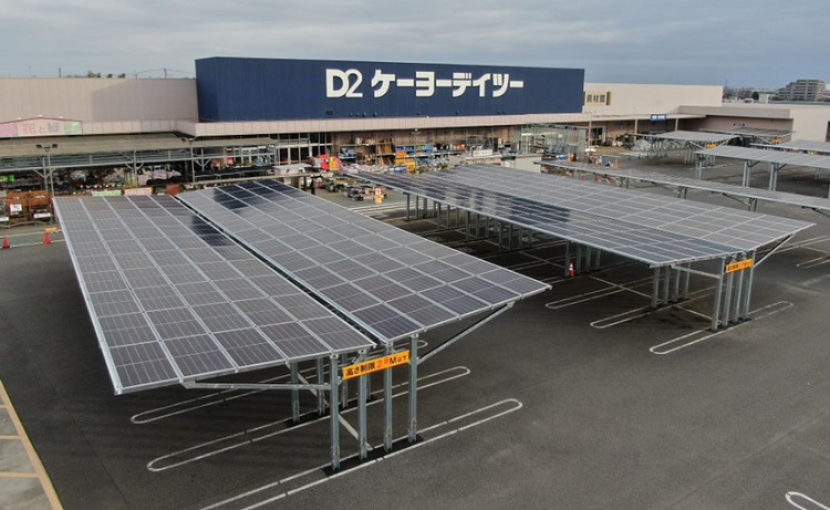 ケーヨーデイツー店舗駐車場