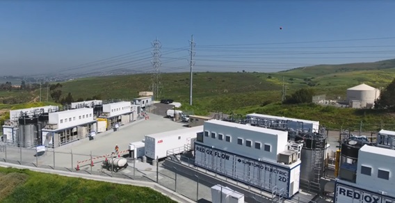 米国カリフォルニア州に設置したRF電池設備