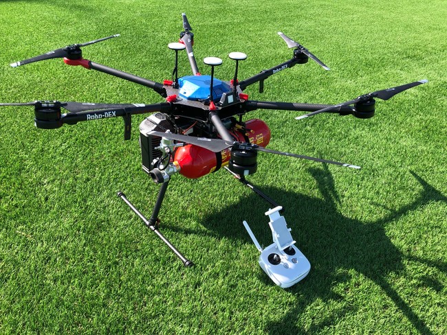 ロボデックスの水素燃料電池ドローン