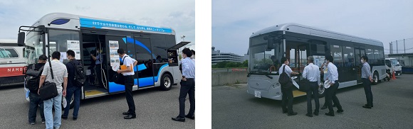 EVモーターズ・ジャパン、2022バステクフォーラムに出展し大型EV路線バスに約400名が試乗体験